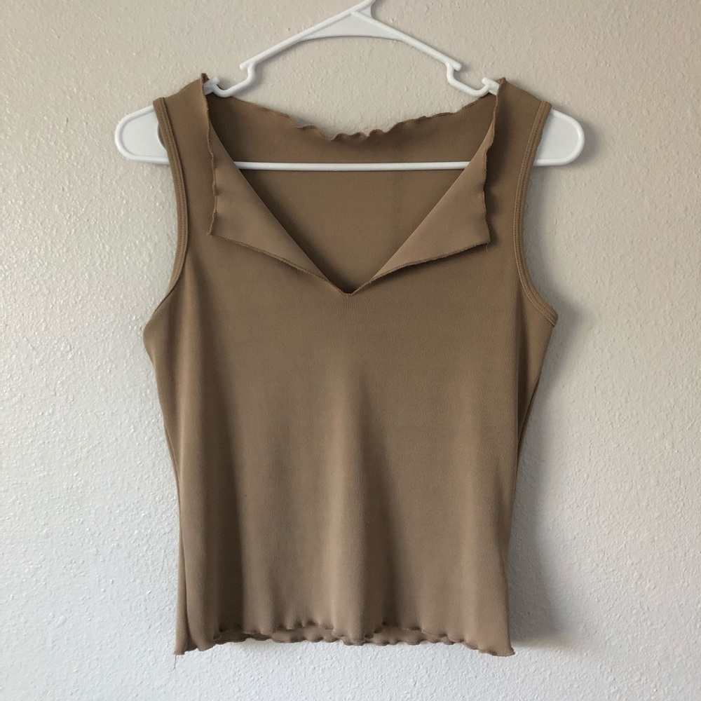 🔴Vintage Tres Bien taupe Top